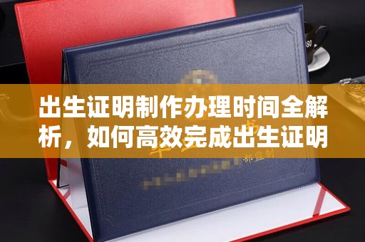 新余出生证明制作办理时间全解析，如何高效完成出生证明申请？